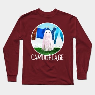 Camouflaged Ghost Long Sleeve T-Shirt